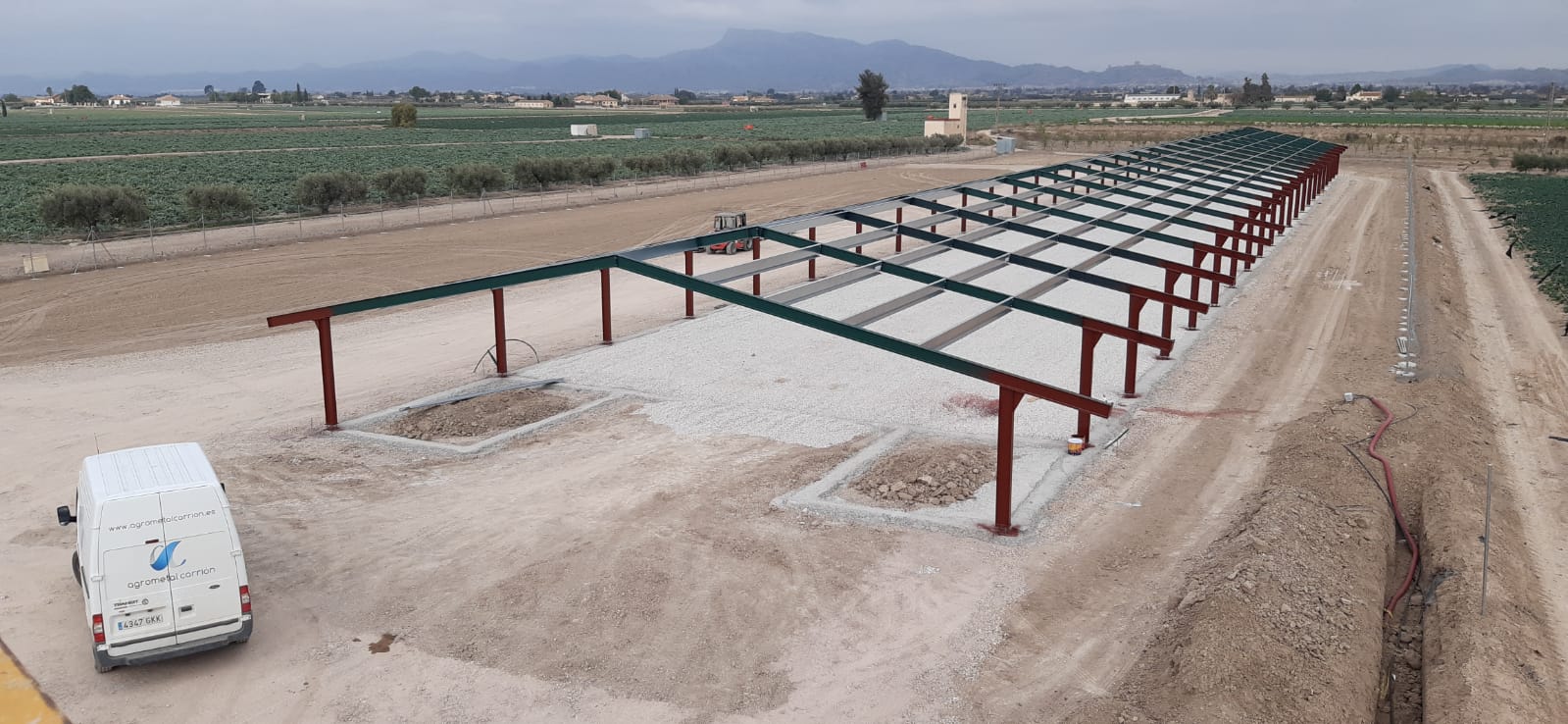 Construcción granja de pollos en Lorca (Murcia)